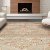Ultra Soft Area Rug, Non Slip, Stain Resistant, Washable Area Rugs for Living Room, Bedroom, Sleek Contemporary Chevron Design(Beige)