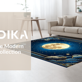 Ultra Soft Area Rug, Non Slip, Stain Resistant, Washable Area Rugs for Living Room, Bedroom, Colorful Galaxy Dreamscape Theme(Blue)