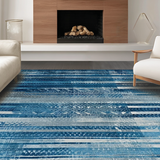 Dynamic Cross Woven Geometric Style(Blue)