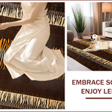 Ultra Soft Area Rug, Non Slip, Stain Resistant, Washable Area Rugs for Living Room, Bedroom, Contemporary Earthy Textured Delight(Brown)
