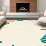 Ultra Soft Area Rug, Non Slip, Stain Resistant, Washable Area Rugs for Living Room, Bedroom, Serene Coastal Inspired Aesthetic(Beige)