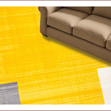 Ultra Soft Area Rug, Non Slip, Stain Resistant, Washable Area Rugs for Living Room, Bedroom, Vibrant Modern Geometric Composition(Yellow)