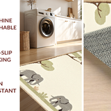 Ultra Soft Area Rug, Non Slip, Stain Resistant, Washable Area Rugs for Living Room, Bedroom, Elegant Nature-Inspired Animal Collection(Beige)