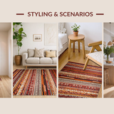 Contemporary Symmetrical Rustic Charm(Red)