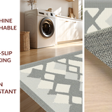 Contemporary Grey Diamond Mosaic(Gray)