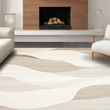 Ultra Soft Area Rug, Non Slip, Stain Resistant, Washable Area Rugs for Living Room, Bedroom, Rustic Warm Toned Shag Appeal(Beige)