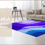 Ultra Soft Area Rug, Non Slip, Stain Resistant, Washable Area Rugs for Living Room, Bedroom, Chic Ombre Gradient Harmony(Purple)