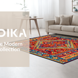 Bold Multicolored Woven Design(Red)