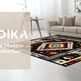 Artful Southwestern Textile Illustration(Black)