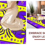 Ultra Soft Area Rug, Non Slip, Stain Resistant, Washable Area Rugs for Living Room, Bedroom, Transitional Bright Carnival Palette(Purple)
