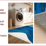 Eclectic Multi Hued Wave Motif(Blue)