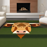Cute Bull Graphic with Flair(Green)