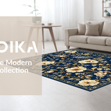 Navy Toned Floral Elegance(Blue)