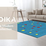 Cheerful Multi Hued Circular Design(Blue)