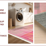 Ultra Soft Area Rug, Non Slip, Stain Resistant, Washable Area Rugs for Living Room, Bedroom, Non-Slip Pink Leopard Print Bedroom Rug(Pink)