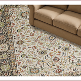 Ultra Soft Area Rug, Non Slip, Stain Resistant, Washable Area Rugs for Living Room, Bedroom, Washable Low Pile Kitchen Accent Rug(Beige)
