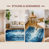 Lush Tree Silhouette Design(Blue)