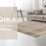 Ultra Soft Area Rug, Non Slip, Stain Resistant, Washable Area Rugs for Living Room, Bedroom, Textured Natural Yarn Design(Beige)