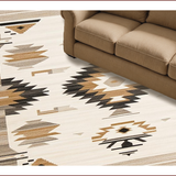 Ultra Soft Area Rug, Non Slip, Stain Resistant, Washable Area Rugs for Living Room, Bedroom, Stylish Modern Diamond Pattern(Beige)