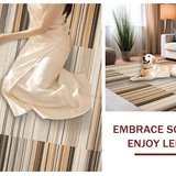Ultra Soft Area Rug, Non Slip, Stain Resistant, Washable Area Rugs for Living Room, Bedroom, Sophisticated Organic Textural Blend(Beige)