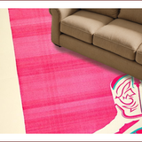 Ultra Soft Area Rug, Non Slip, Stain Resistant, Washable Area Rugs for Living Room, Bedroom, Playful Pink Disco Aesthetic Concept(Pink)