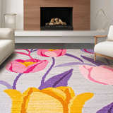 Lively Seasonal Flower Motif(Pink)