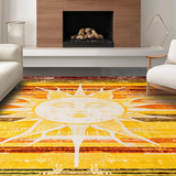 Bright Coastal Inspired Round Artwork(Yellow)