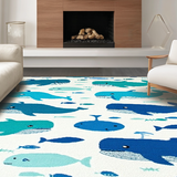 Lively Aqua & White Contrast(Blue)