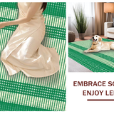 Cozy Earthy Tones with Lattice Design(Green)