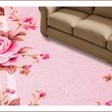Ultra Soft Area Rug, Non Slip, Stain Resistant, Washable Area Rugs for Living Room, Bedroom, Faux Wool Pink Accent Rug for Home Office(Pink)