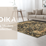 Indigo Elegant Geometric Arrangement(Beige)