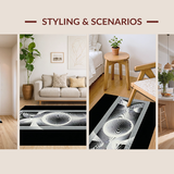 Elegant Monochromatic Hypnotic Swirl(Gray)