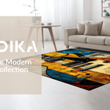 Dynamic Retro Soundwave Composition(Yellow)