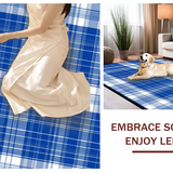 Cozy Gingham Patterned Delight(Blue)