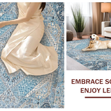 Contemporary Distressed Tiled Aesthetic(Blue)