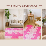 Delightful Pink and Green Fusion(Pink)