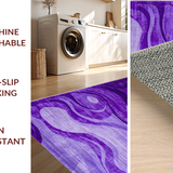 Ultra Soft Area Rug, Non Slip, Stain Resistant, Washable Area Rugs for Living Room, Bedroom, Chic Modern Pastel Fusion(Purple)