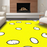 Ultra Soft Area Rug, Non Slip, Stain Resistant, Washable Area Rugs for Living Room, Bedroom, Lighthearted Cozy Bath Accessory(Yellow)