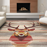 Ultra Soft Area Rug, Non Slip, Stain Resistant, Washable Area Rugs for Living Room, Bedroom, Transitional Natural Element Design(Brown)