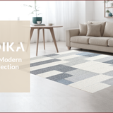 Ultra Soft Area Rug, Non Slip, Stain Resistant, Washable Area Rugs for Living Room, Bedroom, Modern Diamond Stripe Living Room Plush Carpet(Gray)