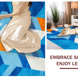 Elegant Trellis Blue Hues(Blue)