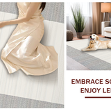 Elegant Cream and Gray Geometric Motif(Beige)