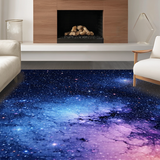 Ultra Soft Area Rug, Non Slip, Stain Resistant, Washable Area Rugs for Living Room, Bedroom, Ethereal Skyward Color Symphony(Blue)