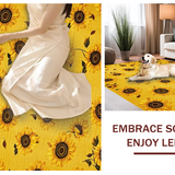 Ultra Soft Area Rug, Non Slip, Stain Resistant, Washable Area Rugs for Living Room, Bedroom, Playful Flower-Centric Visual Style(Yellow)