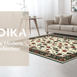 Artful Modern Leafy Motif(Ivory)