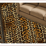 Ultra Soft Area Rug, Non Slip, Stain Resistant, Washable Area Rugs for Living Room, Bedroom, Chic Contemporary Cheetah Style(Brown)