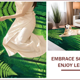 Ultra Soft Area Rug, Non Slip, Stain Resistant, Washable Area Rugs for Living Room, Bedroom, Elegant Rich Green Modern Aesthetic(Green)