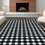 Elegant Monochrome Plaid Aesthetic(Black)