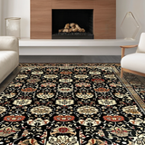 Charming Warm Toned Floral Fusion(Black)