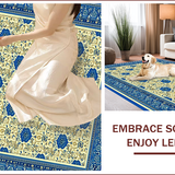 Ultra Soft Area Rug, Non Slip, Stain Resistant, Washable Area Rugs for Living Room, Bedroom, Intricate Pattern Neutral Home Office Area Rug(Beige)
